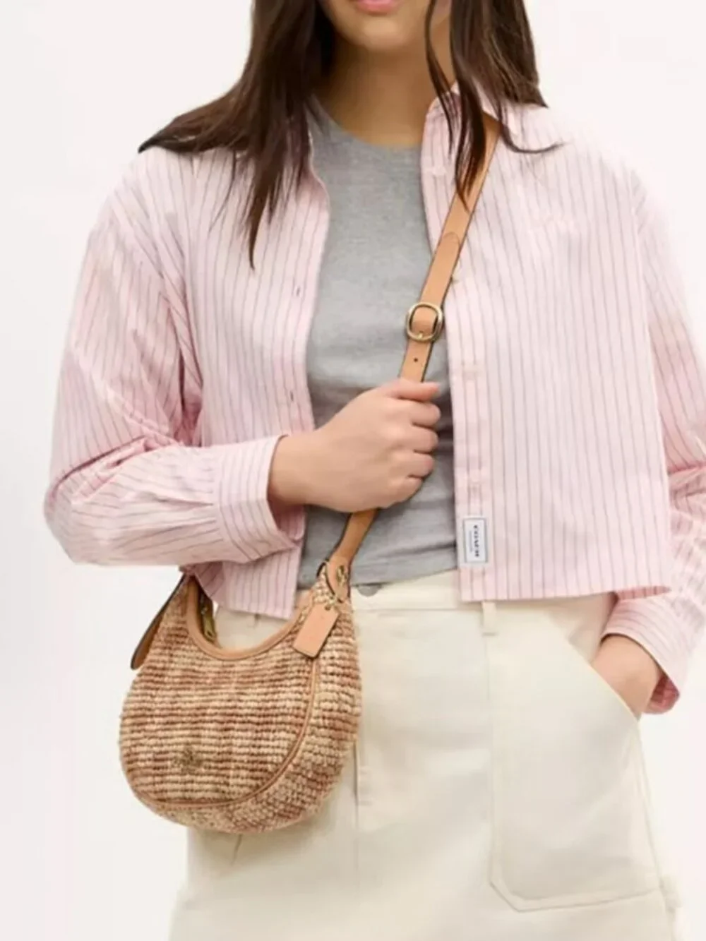 coach Emily Shoulder Bag With Gingham Print cen02